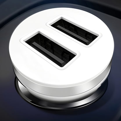 XO Design CC-18 Car Charger, 10.5W, 2.1A, 2 x USB-A, White