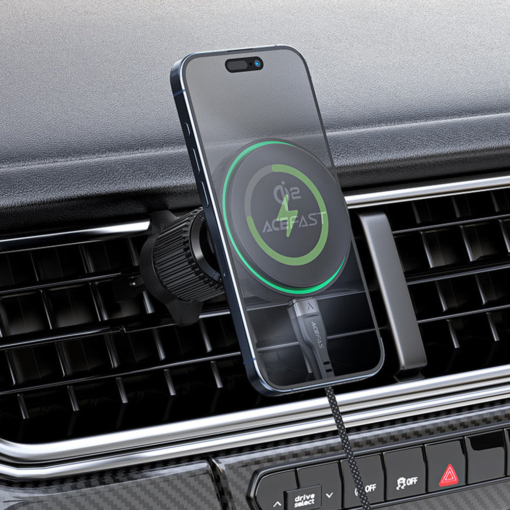 Acefast D33 Wireless Car Charger, 15W, 1.67A, Black