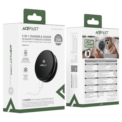 Acefast E47 2in1 Wireless Network Charger, 25W, Black