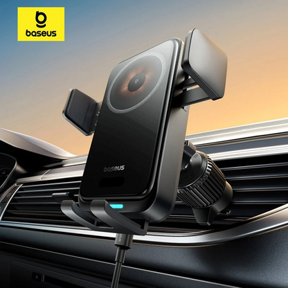 Baseus Wisdom Pro Vent Wireless Car Charger, 15W, 1.67A, Black, Resealed C40381501123-00