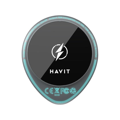 HAVIT W3036 Wireless Car Charger, 15W, 1.67A, Black