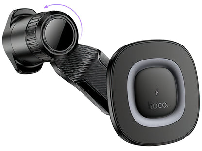 HOCO HW30 Wireless Car Charger, 15W, 1.67A, Black