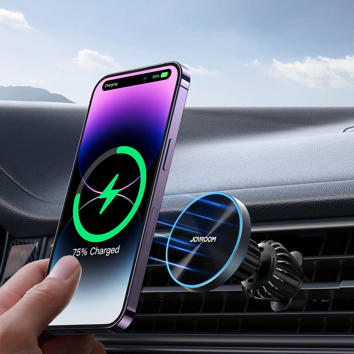 Joyroom JR-ZS240 Pro Wireless Car Charger, 15W, 1.67A, Black