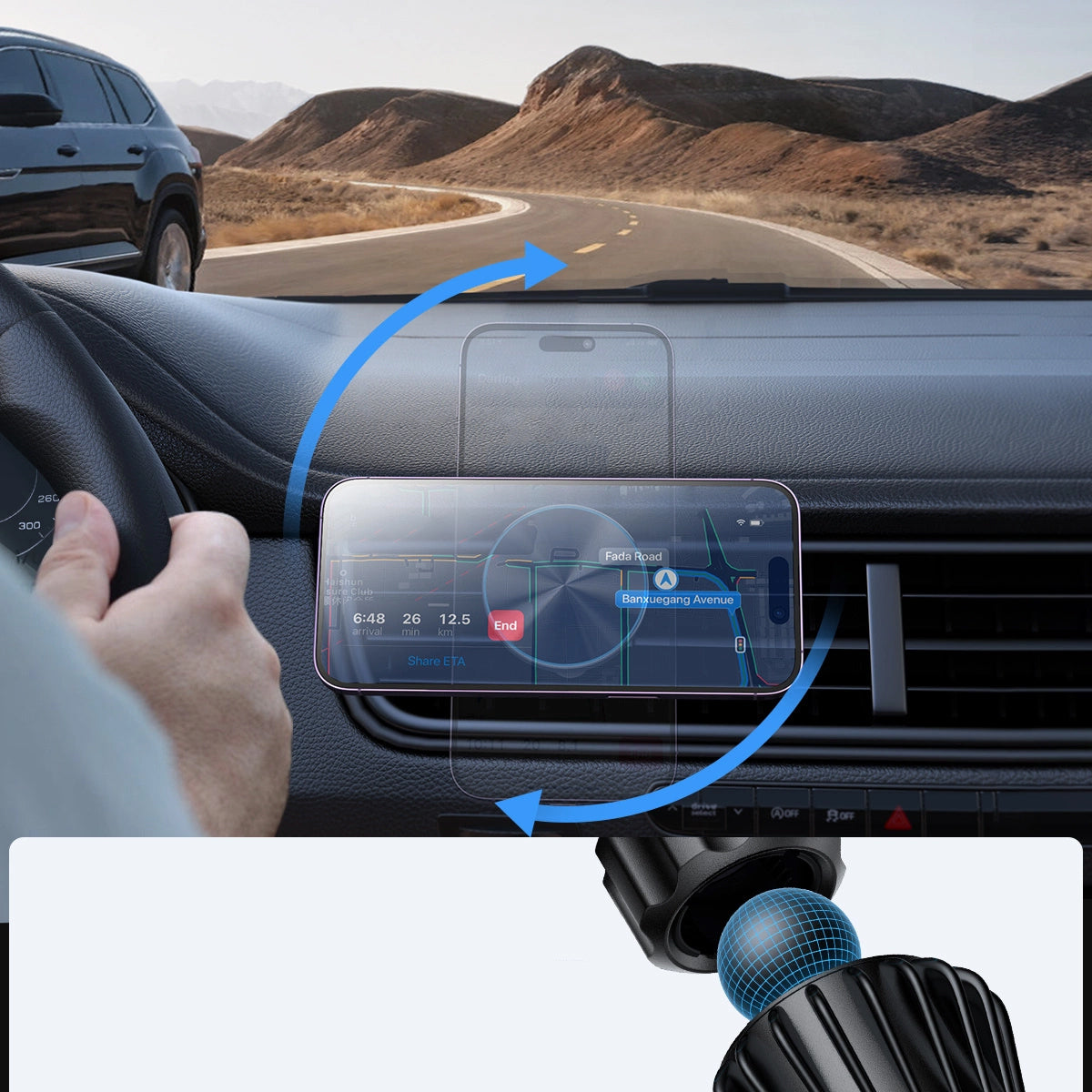 Joyroom JR-ZS240 Pro Wireless Car Charger, 15W, 1.67A, Black