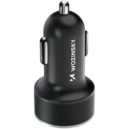 Car Charger WZK WDCCAC, 36W, 3A, 1 x USB-A - 1 x USB-C, Black 
