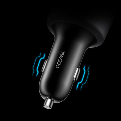 Yesido Y59 Car Charger, 200W, 5A, 1 x USB-A - 2 x USB-C, Black