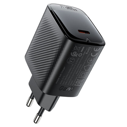 Acefast A112 Network Charger, 45W, 3A, 1 x USB-C, Black
