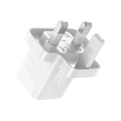 Baseus GaN5 UK Network Charger, 30W, 3A, 1 x USB-C, White P10110906213-00