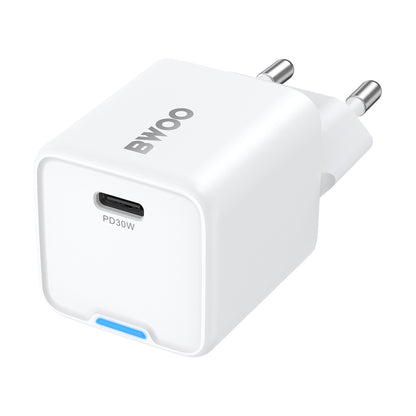BWOO CDA211 Network Charger, 30W, 3A, 1 x USB-C, White