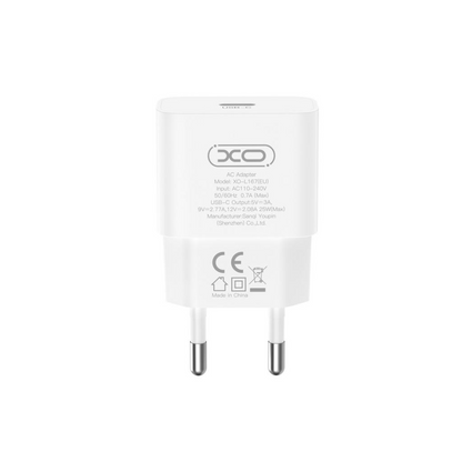 Network Charger with USB-C Cable XO Design L167, 25W, 3A, 1 x USB-C, White
