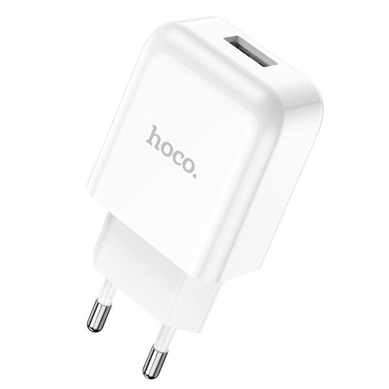 HOCO N2 Network Charger with Lightning Cable, 10W, 2A, 1 x USB-A, White