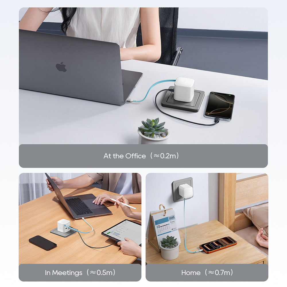 Cuktech USB-C Cable Wall Charger, 67W, 3.25A, 1 x USB-A - 1 x USB-C, White CUKA653WEUWT