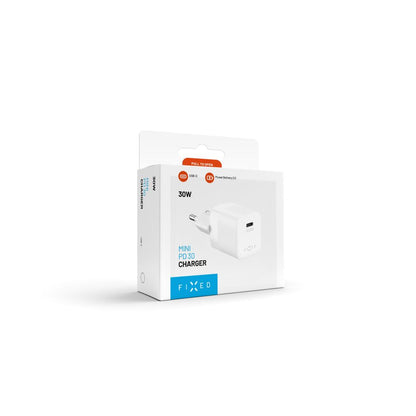Fixed Mini Network Charger, 30W, 3A, 1 x USB-C, White