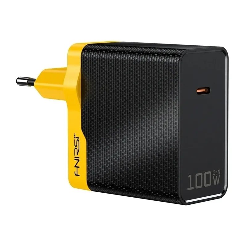 Fnirsi Wall Charger, 100W, 5A, 1 x USB-C, Black