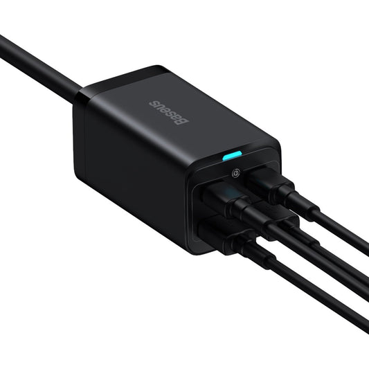 Baseus GaN3 Pro Charging Station, 100W, 5A, 2 x USB-A - 2 x USB-C, Black CCGP000101