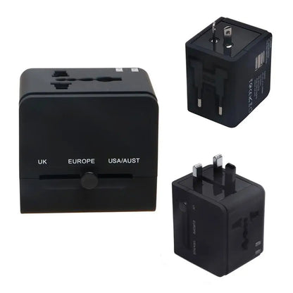 Techsuit HHt148 Travel Network Charger, 10W, 2A, 2 x USB-A, Black