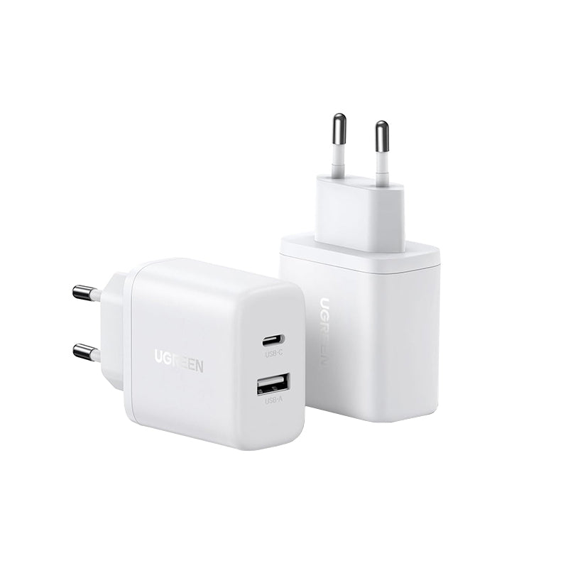 UGREEN X227 Network Charger, 20W, 3A, 1 x USB-A - 1 x USB-C, White