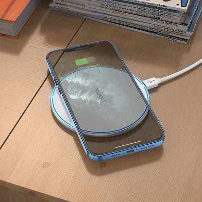 HOCO CW6 Pro Wireless Network Charger, 15W, 1.67A, White