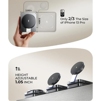 Lisen W103 3in1 Wireless Network Charger, 7.5W, 1.1A, Black YL0324090008