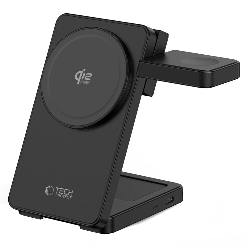 Tech-Protect A56 3in1 Wireless Network Charger, 25W, Black