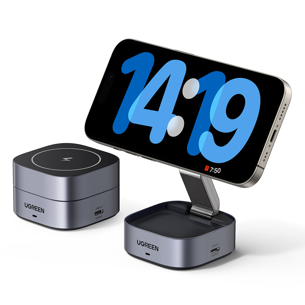 UGREEN W526 3in1 Wireless Network Charger, 20W, 1.67A, 1 x USB-C, Black