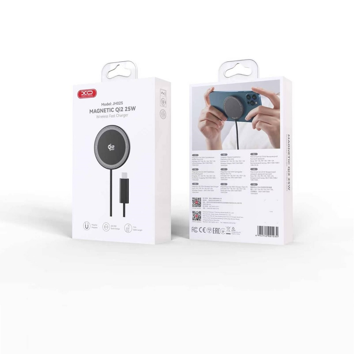 Wireless Network Charger XO Design JH025, 25W, 1.67A, Black
