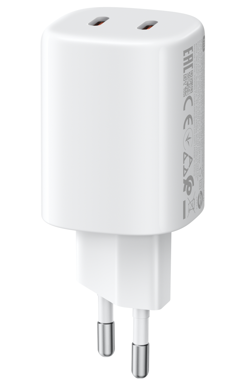 Xiaomi Nano Turbo Wall Charger, 45W, 3A, 2 x USB-C, White BHR087OEU