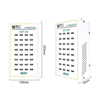 Best 32T-2A Station Charger, 2A, 32 x USB-A, White