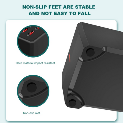 OEM WT-268 Station Charger, 150W, 2.4A, 30 x USB-A, Black