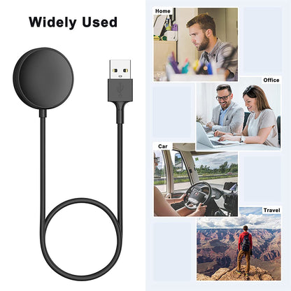 Techsuit TSC12 Wireless Charger for Samsung Galaxy Watch Series, USB-A, Black