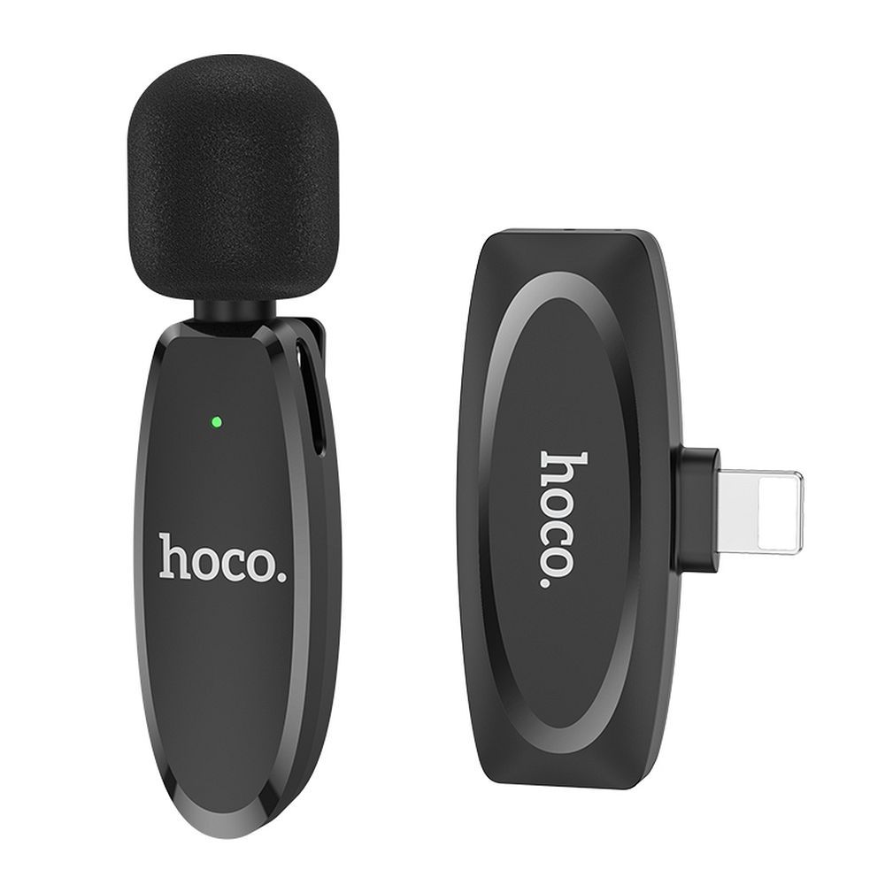HOCO L15 Lavalier, Lightning, Black