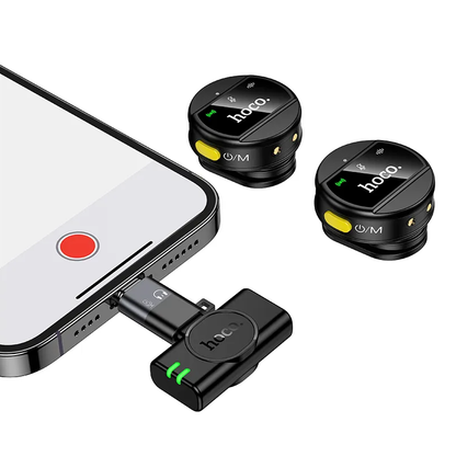 HOCO L22 Lavalier, USB-C / Lightning, Set of 2 pieces, Black