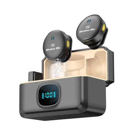 Techsuit LW5 Lavalier, USB-C, Set of 2 pieces, Black