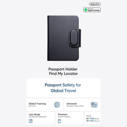 Mcdodo SmartTag Passport Napa Pro AT-4180 for iOS Series, Black