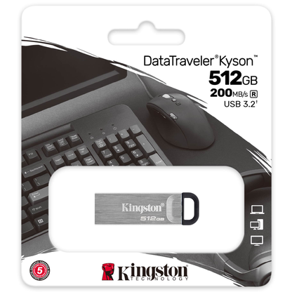 External USB-A 3.2 Memory Kingston DT Kyson, 512Gb DTKN/512GB