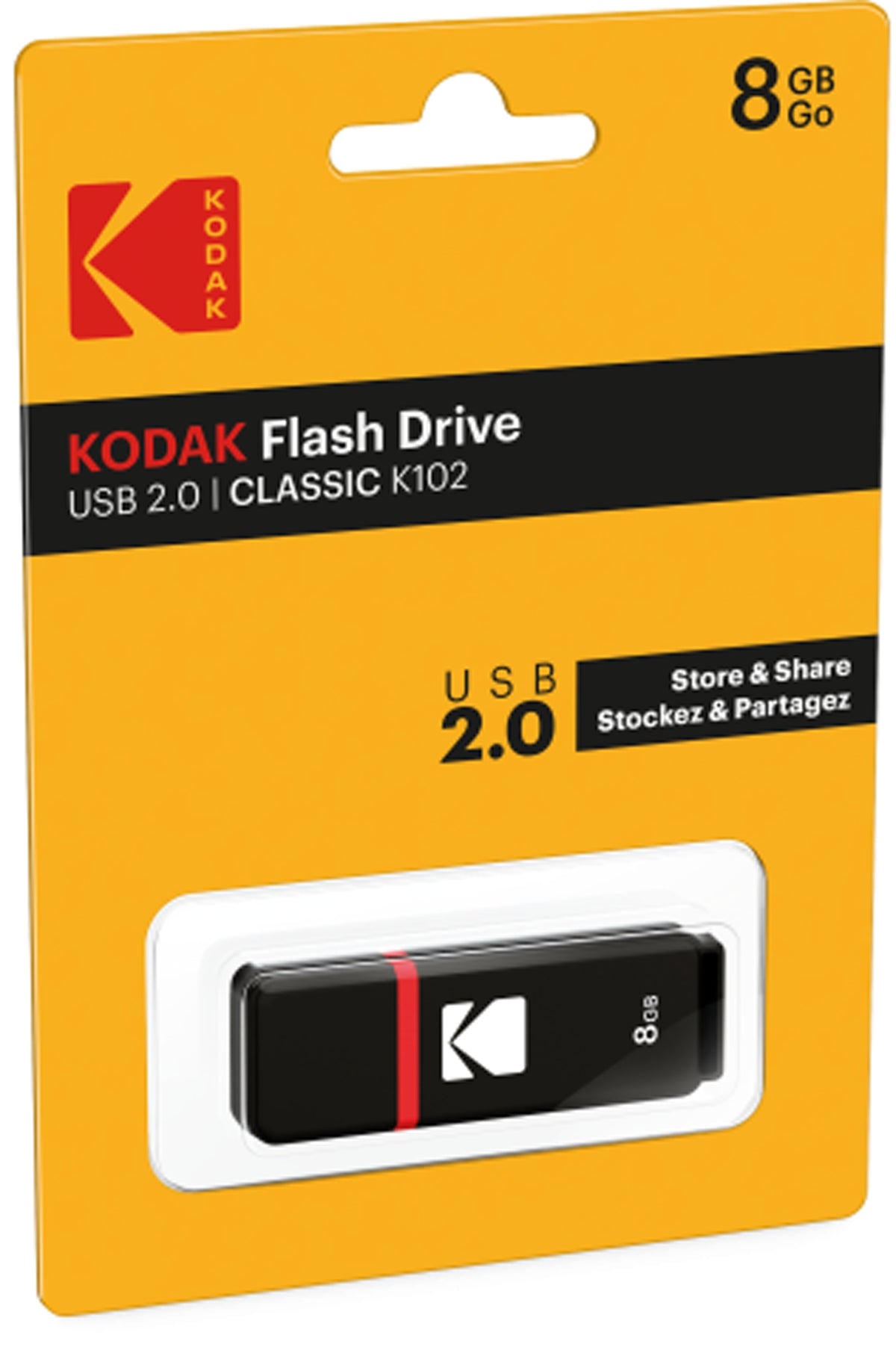 External USB-A Memory Kodak K102, 8Gb EKMMD8GK102
