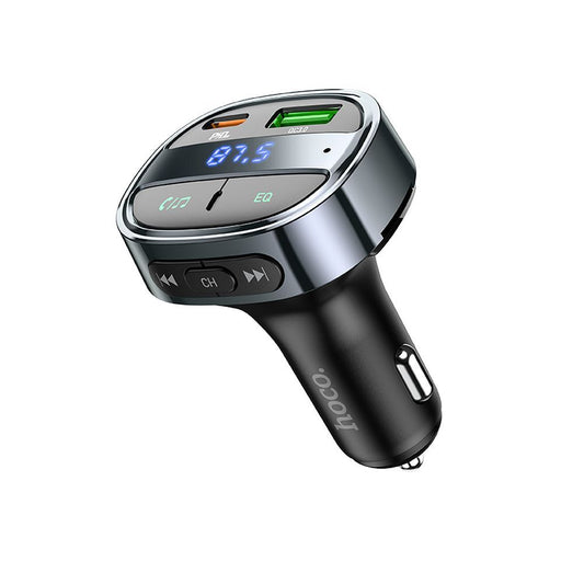 FM Bluetooth Modulator HOCO E70, 1 x USB-A - 1 x USB-C - 1 x microSD