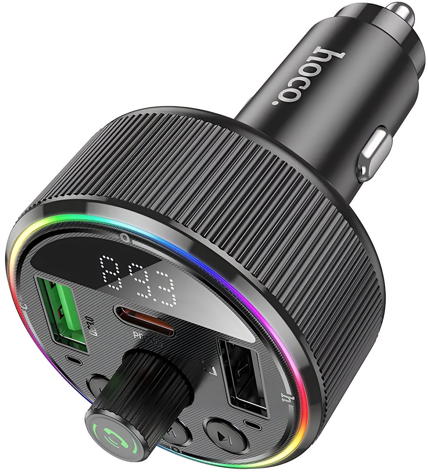 HOCO E82 Bluetooth FM Modulator, 2 x USB-A - 1 x USB-C