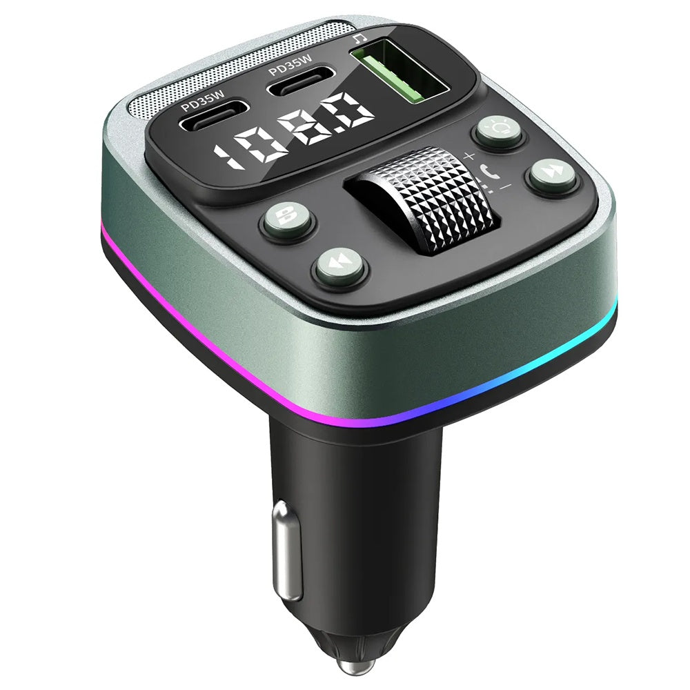 FM Bluetooth Modulator Techsuit EchoDrive, 1 x USB-A - 2 x USB-C
