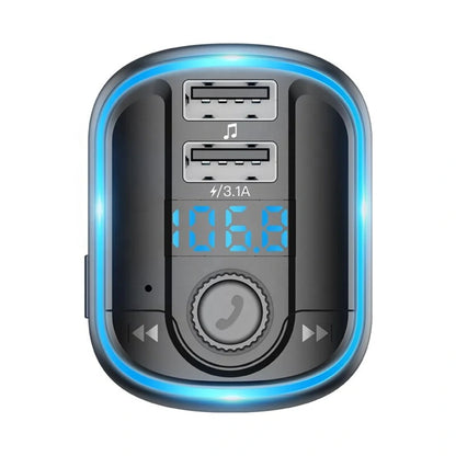 FM Bluetooth Modulator Yesido Y44, 2 x USB-A - 1 x microSD