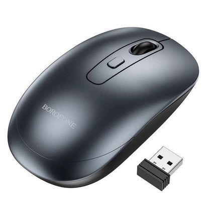Wireless Mouse Borofone BG13 Winner, 1600DPI, Gray