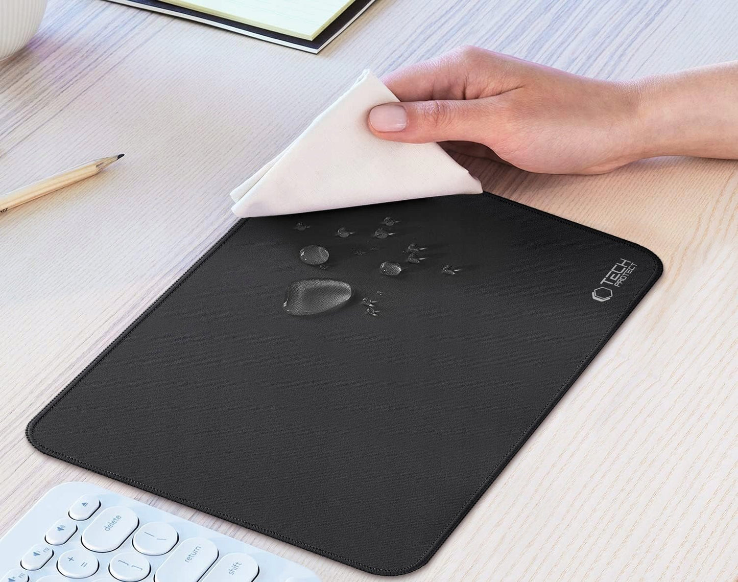 MousePad Tech-Protect A100, 350mm x 250mm, Black