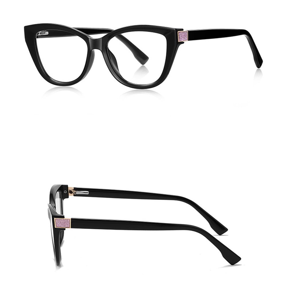 Techsuit 2276 Women's Computer Glasses, Anti-Blue Light, Black