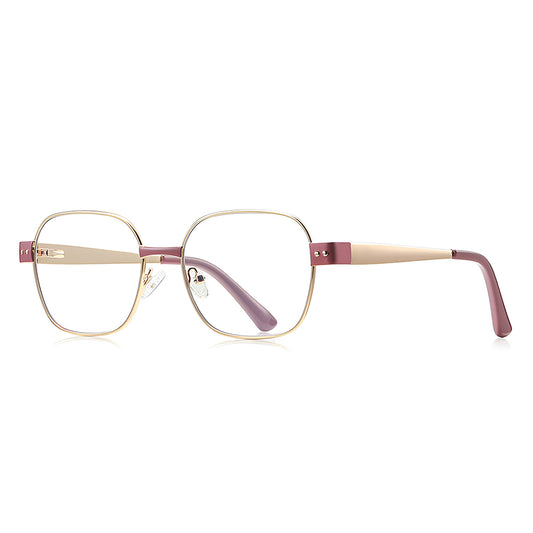 Techsuit 3172 Women's Computer Glasses, Anti-Blue Light, Pink Gold