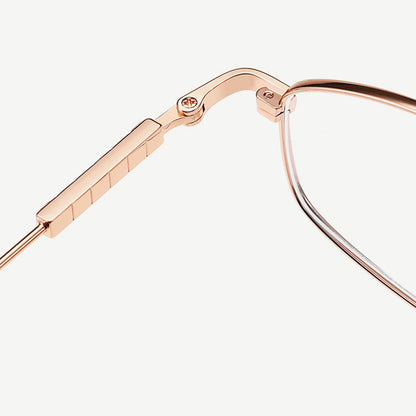 Techsuit LS501 Women's Computer Glasses, Anti-Blue Light, Silver