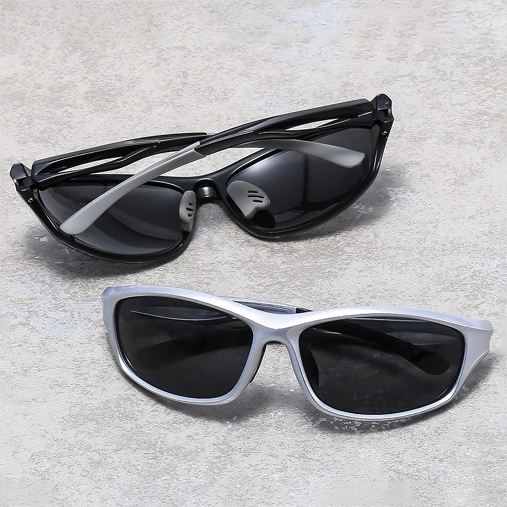 Unisex Cycling Glasses Techsuit 9309, Polarized, Black Blue