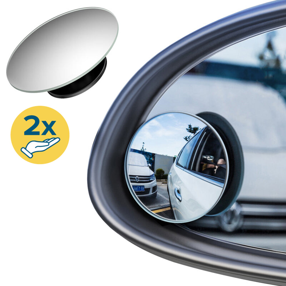 Techsuit eXtraView Blind Spot Mirror, Set of 2 Pieces