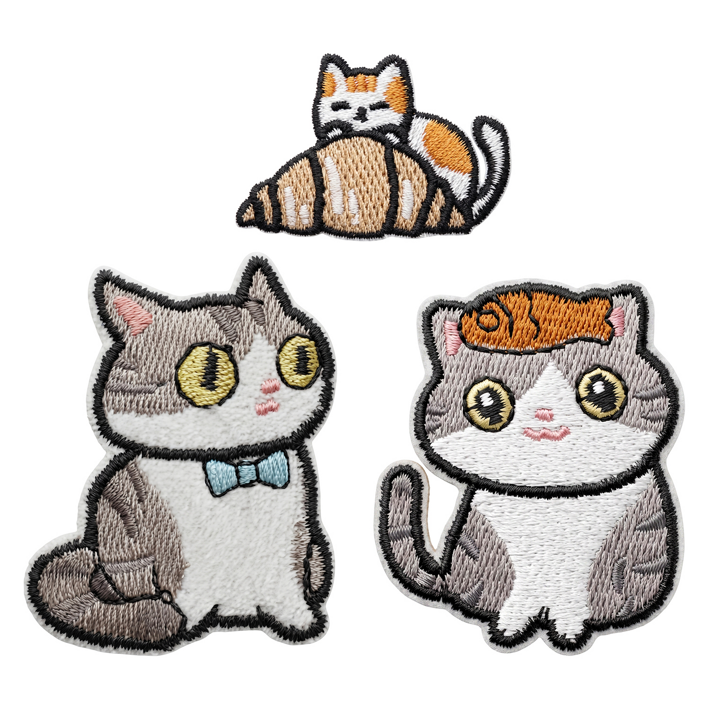 Patch / Textile Patch OEM Cat 1, Set of 3 pieces, Multicolor