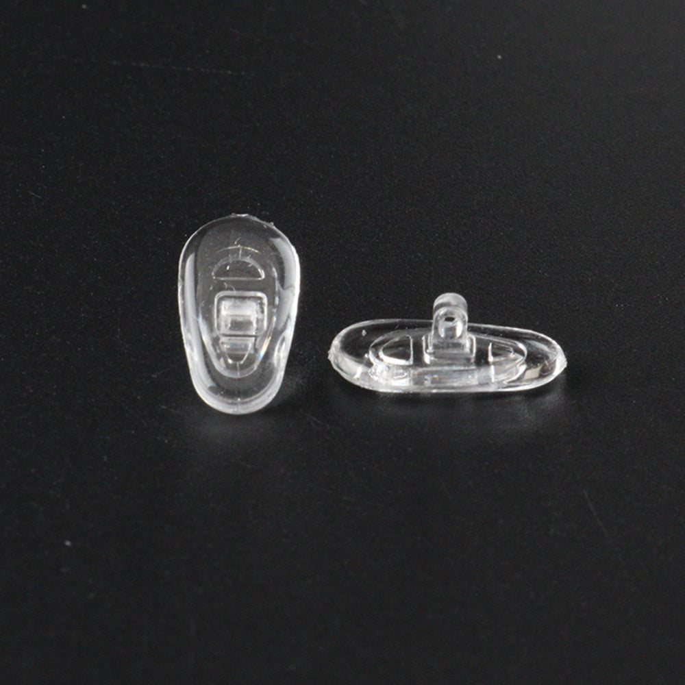 Techsuit NPT1 Silicone Nose Pads for Glasses, Set of 2, Transparent