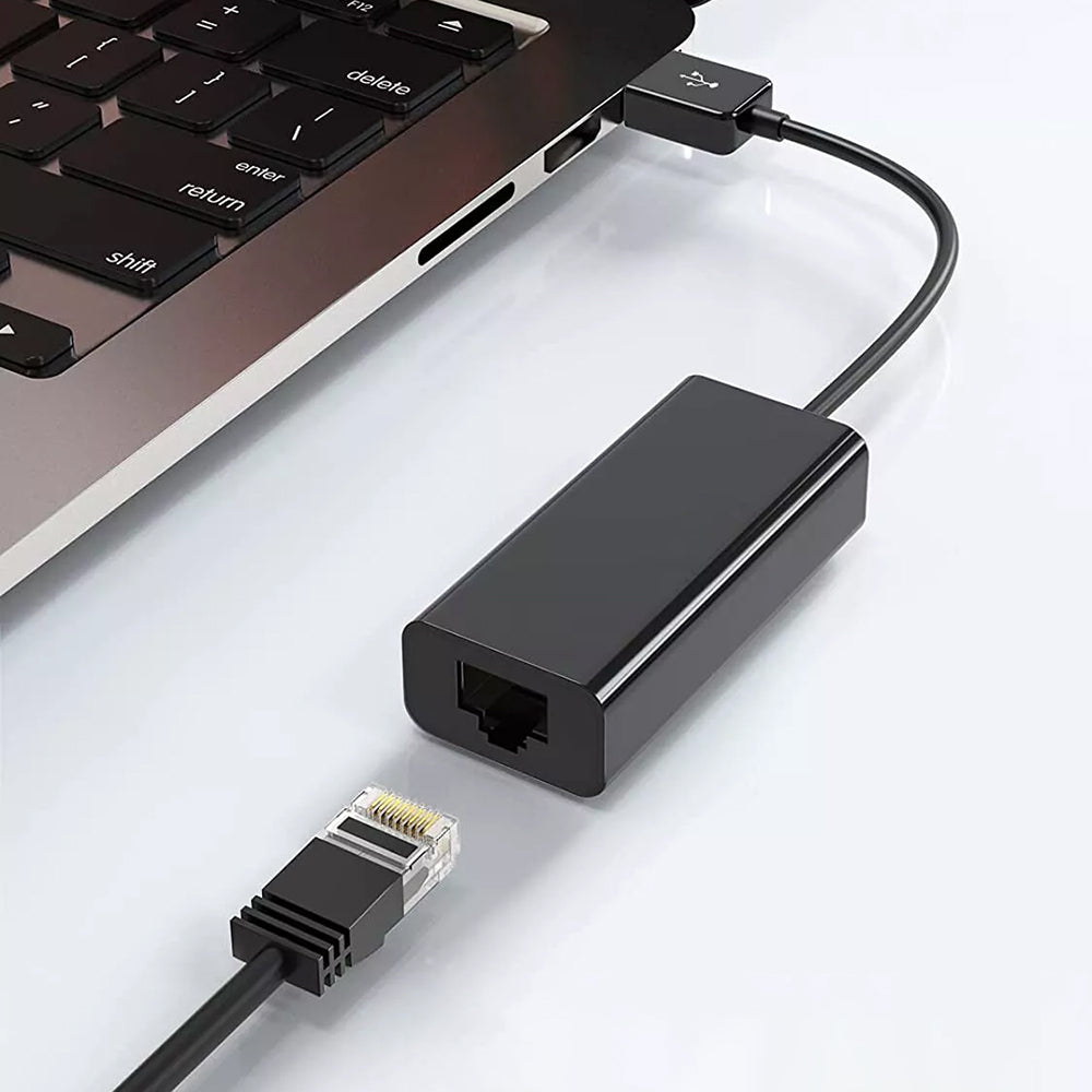 Techsuit AC19 Network Card, RJ45, USB, Black